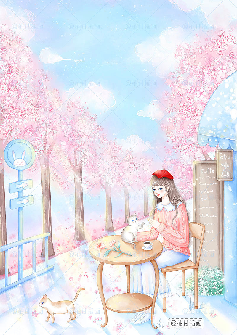 小清新插画合集2（图ZMjA5MDA5MDc2） - 商业插画 - 站酷设计师柚甘原创素材 - 站酷ZCOOL