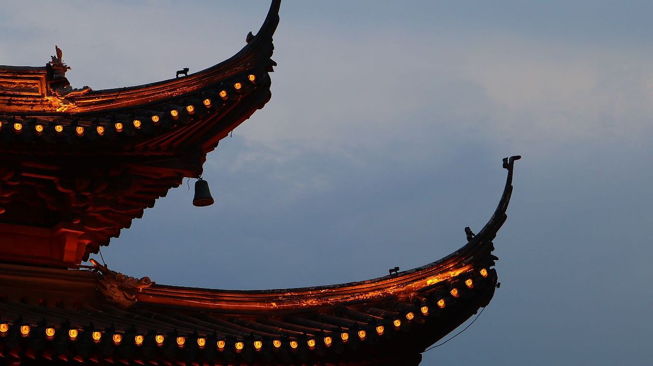南京夫子庙的夜景