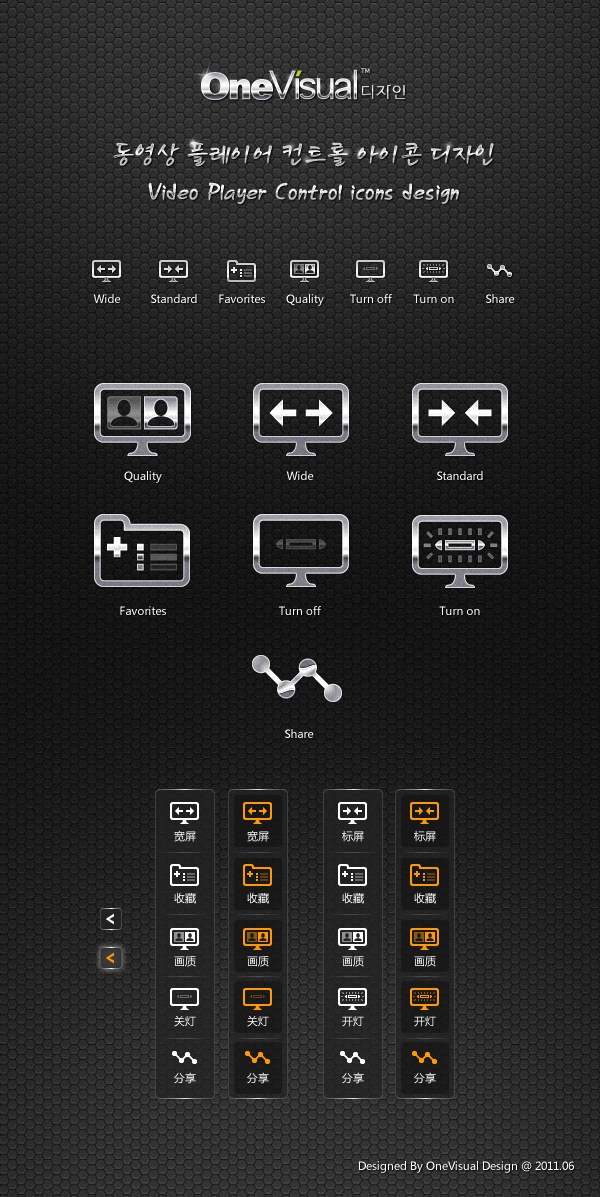 Video Player Control icons designUI图标maxmtv 原创作品 站酷 (ZCOOL)