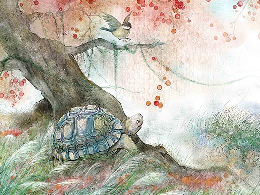 龜兔（個人主頁-ZMjQyNDQ5OTI=） - 兒童插畫 - 站酷設(shè)計師xzxt原創(chuàng)素材 - 站酷ZCOOL