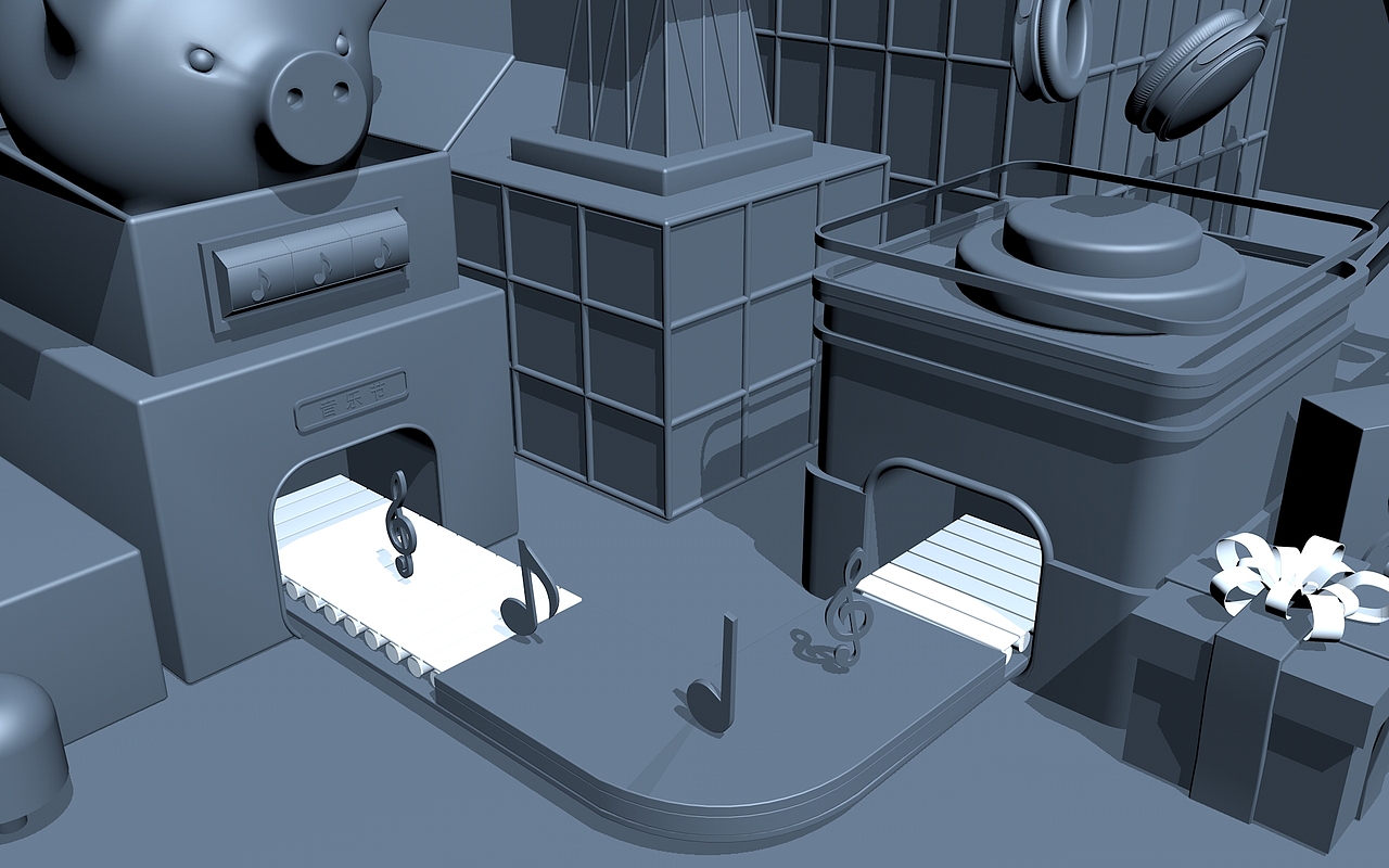 C4D简单建模（图ZMTgxMzAxMDgw） - 场景 - 站酷设计师喜羊羊爱平底锅原创素材 - 站酷ZCOOL