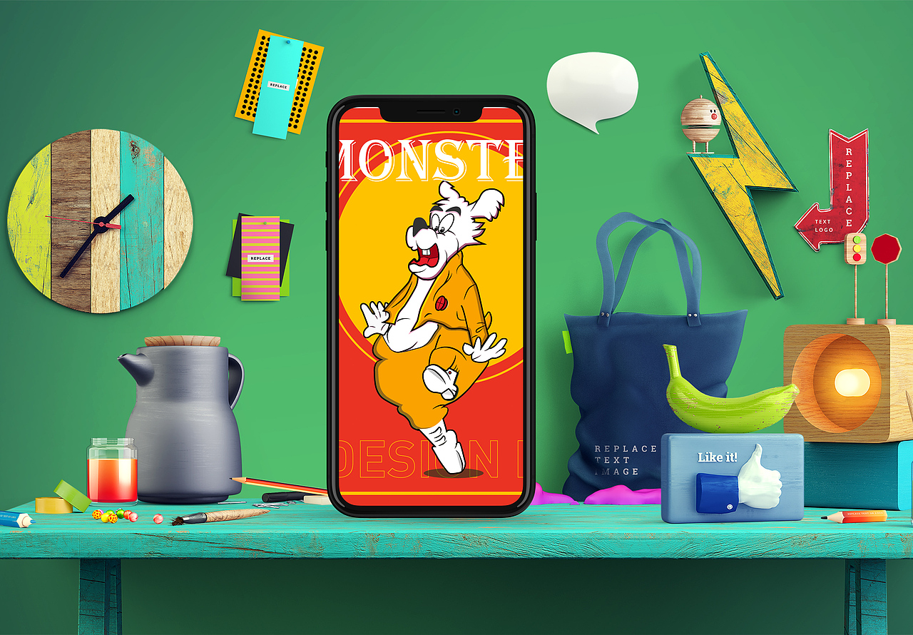 矢量插画-动漫人物