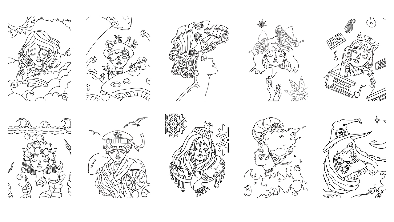 精灵少女·十一光年（图ZMTM1MjI2MDk2） - 概念设定 - 站酷设计师樂一梨原创素材 - 站酷ZCOOL