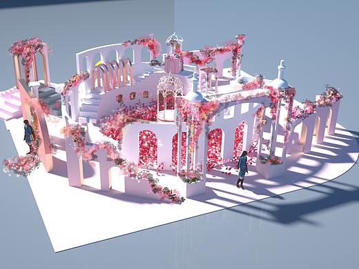 C4D作品-花海謎城（個(gè)人主頁-ZNDU5NDg2NjA=） - 場景 - 站酷設(shè)計(jì)師司空祭酒原創(chuàng)素材 - 站酷ZCOOL