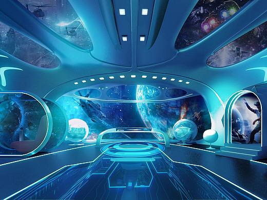 风格迥异的元宇宙科技风宇宙效果图