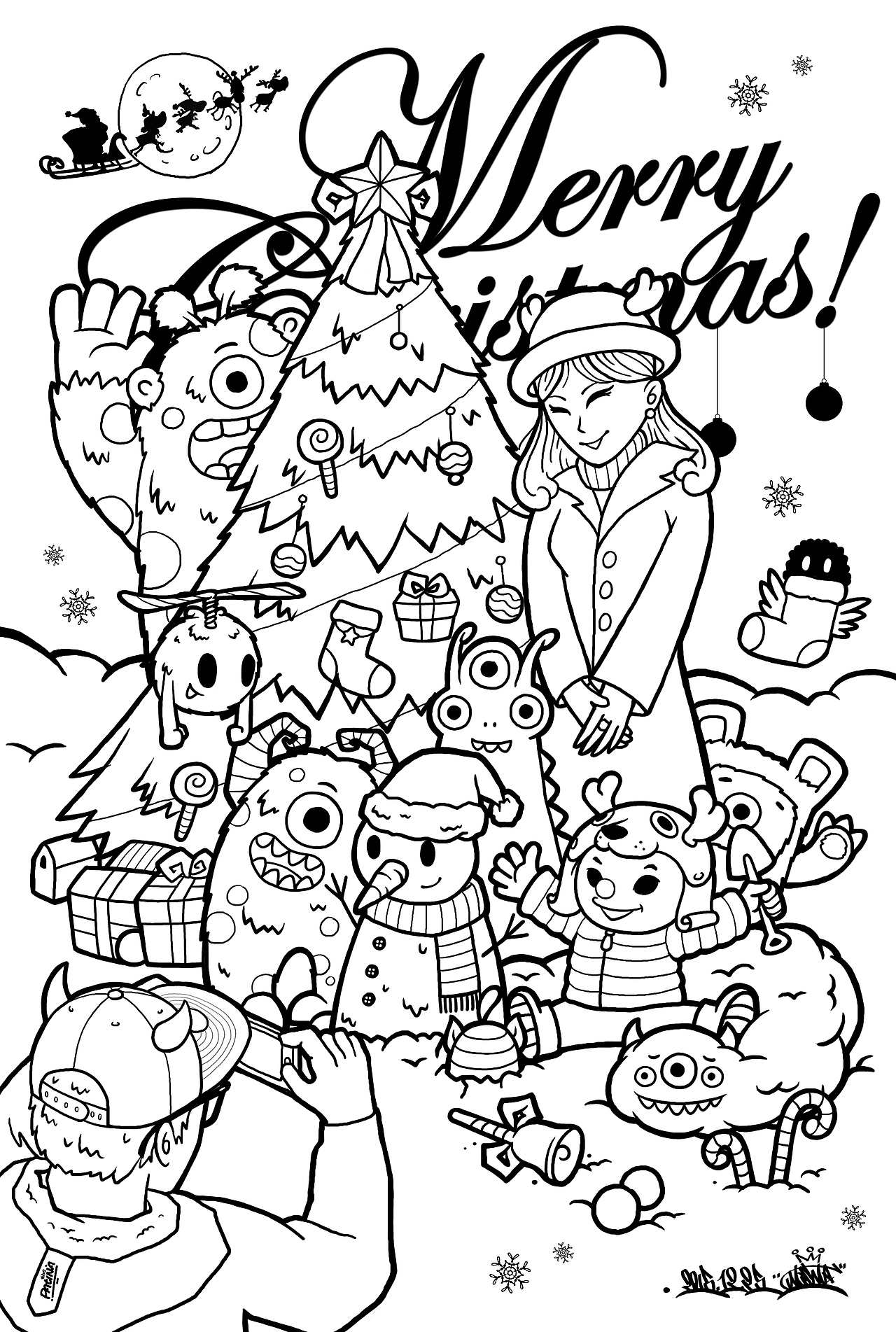 Merry Christmas！（图ZMzkzNTMwMTI=） - 商业插画 - 站酷设计师机器蚊子原创素材 - 站酷ZCOOL