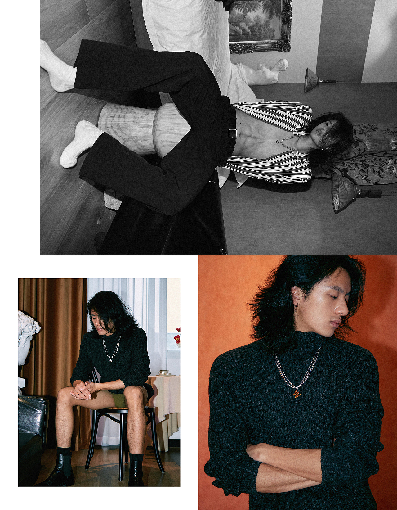 上海时装周结束后的拍摄 