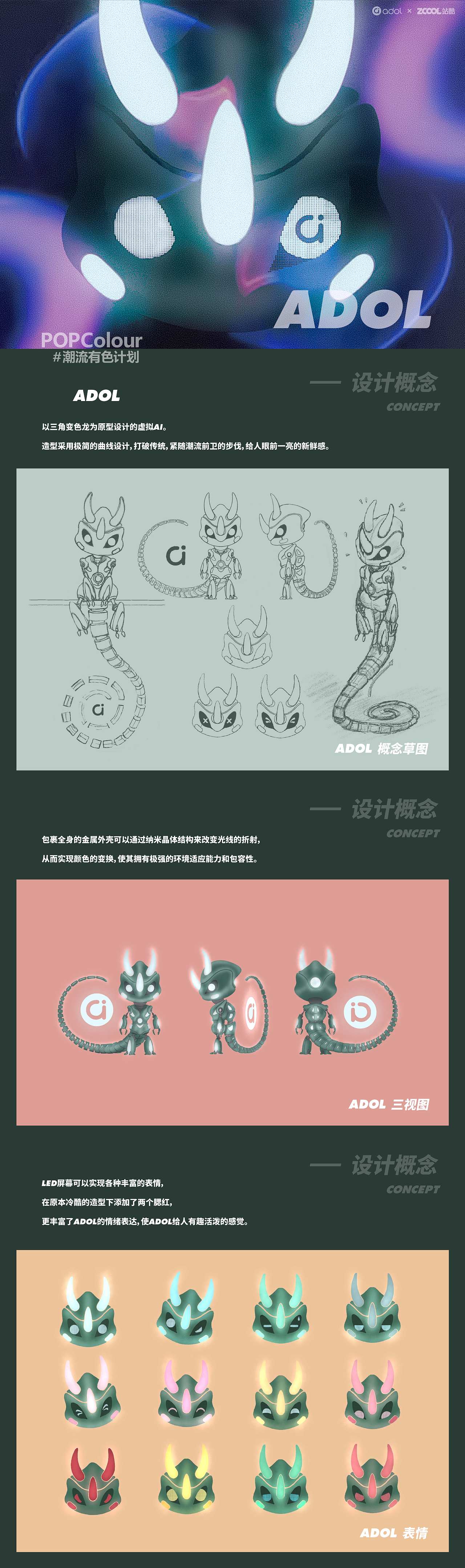 ADOL｜潮流百变（图ZMjEwNzI1NTgw） - IP形象 - 站酷设计师RG27原创素材 - 站酷ZCOOL