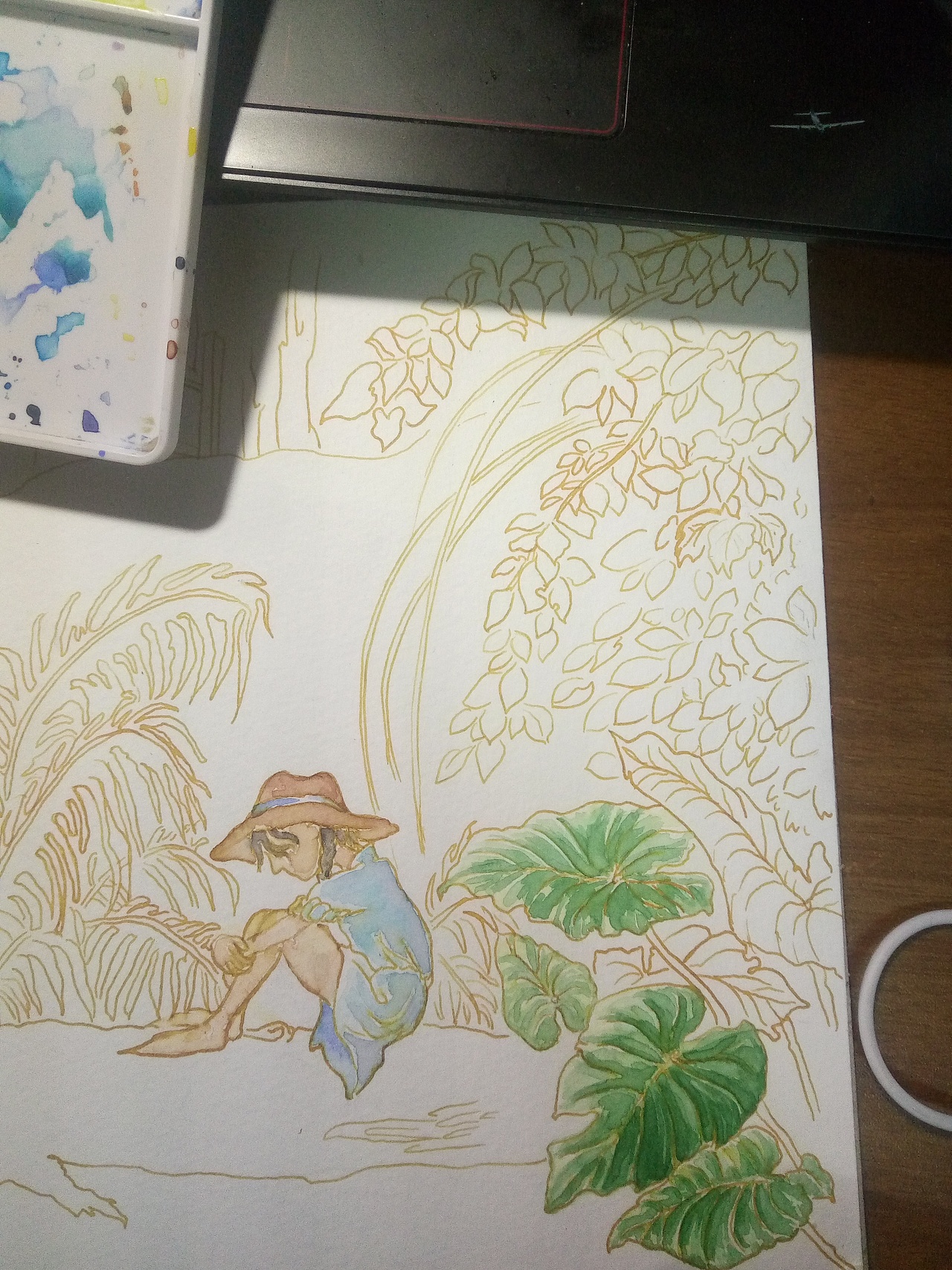 你是否想一个人单独在密林里安静的呆一呆（图ZNjc1MjczMjg=） - 儿童插画 - 站酷设计师萤火的夏天原创素材 - 站酷ZCOOL