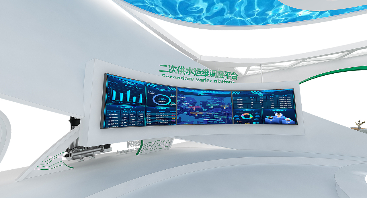 某二次供水展台