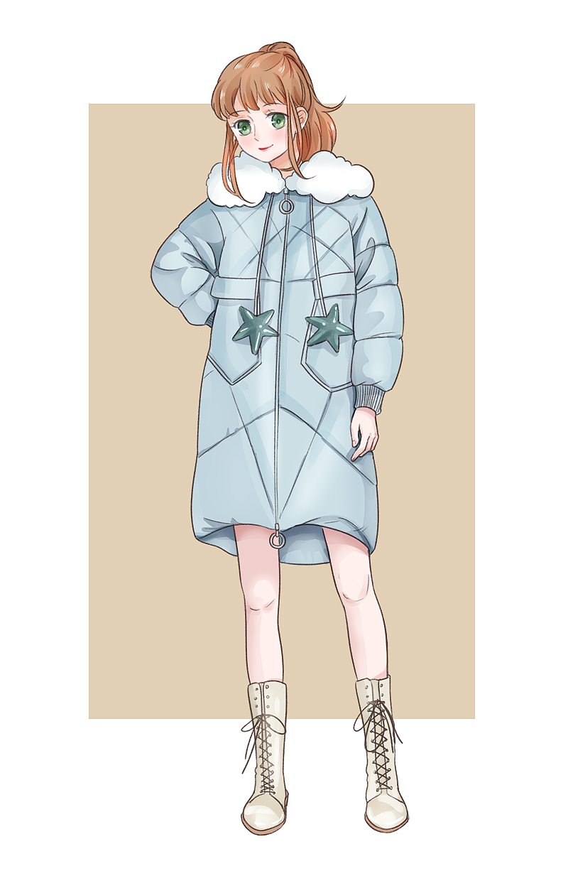 一组最近的漫画人物服饰搭配练习