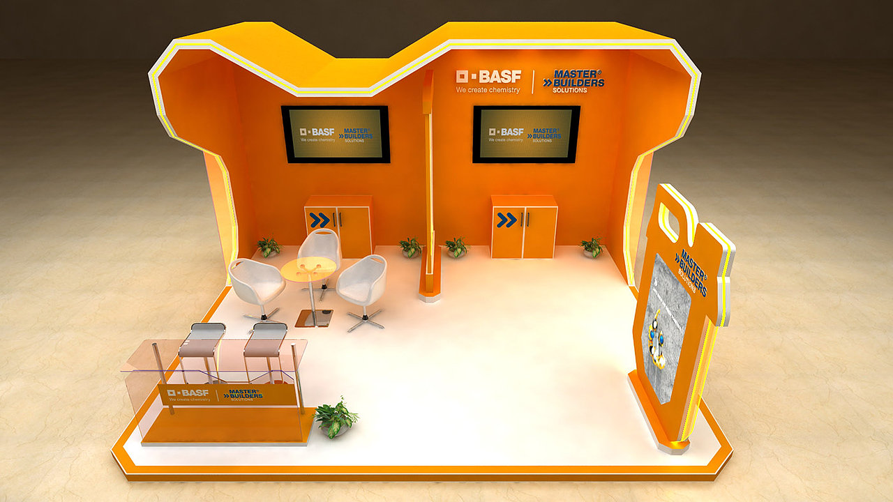 BASF展会设计3D效果图