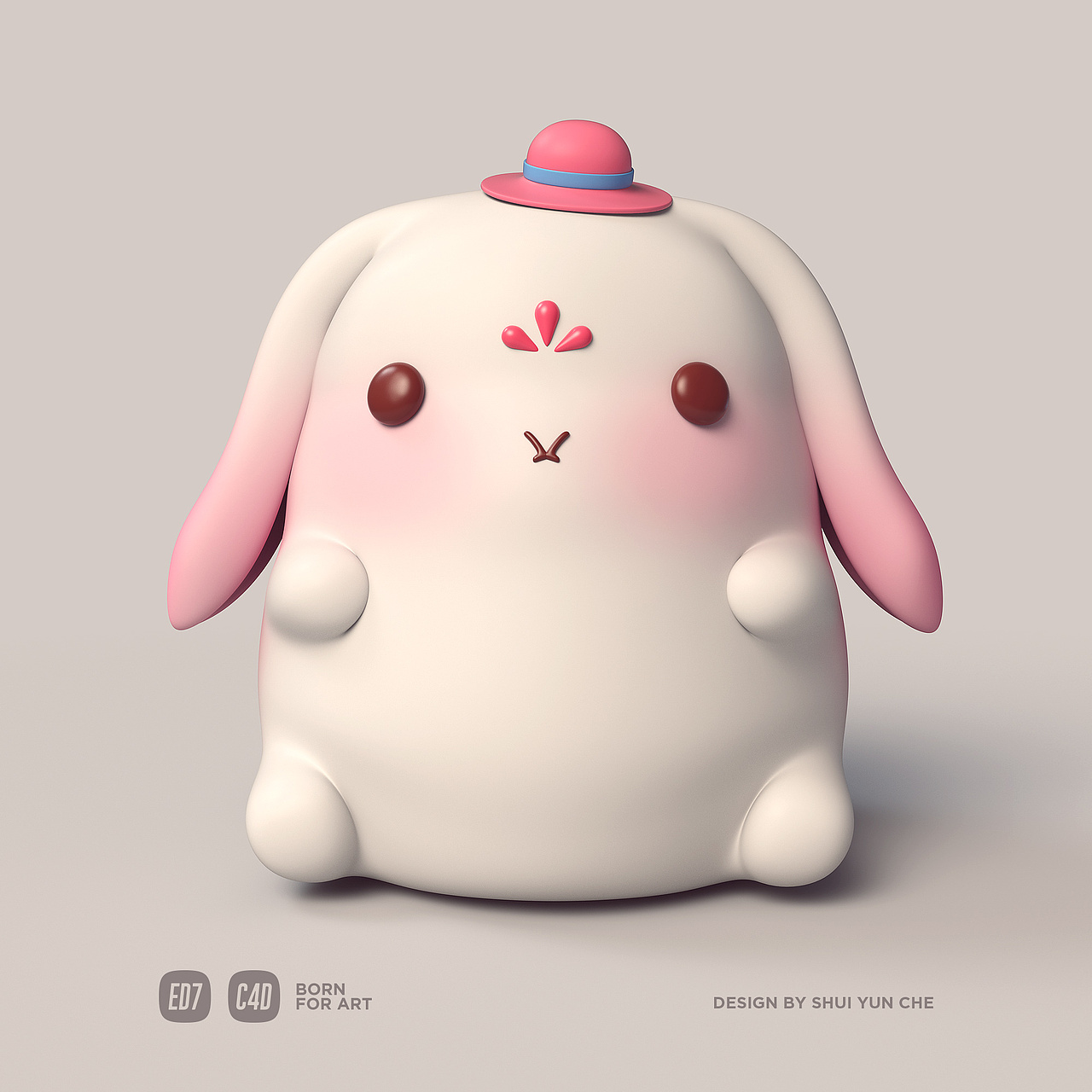 C4D视觉动物玩偶系列