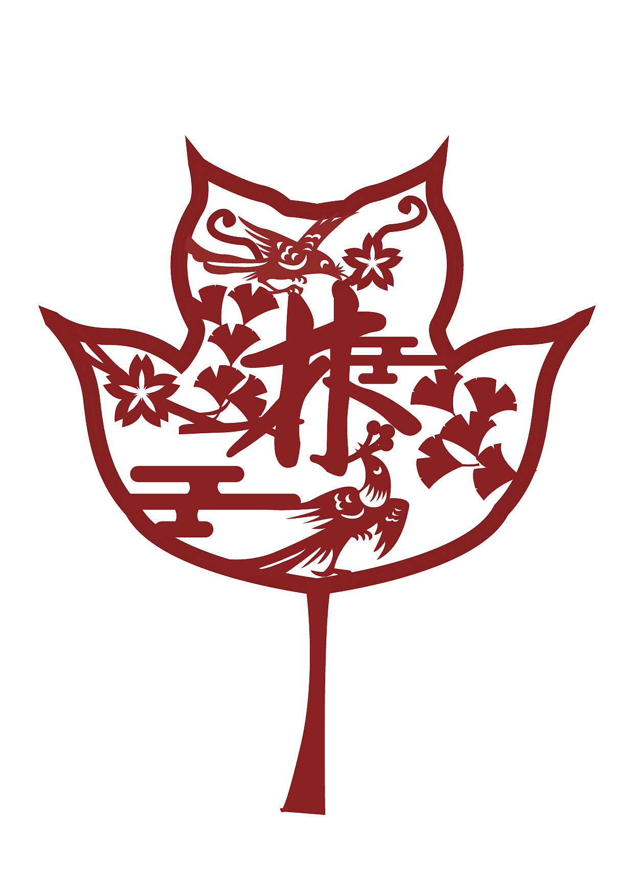 “林”——南京林業(yè)大學形象剪紙設計（圖ZMTI1MjEyNzE2） - 工藝品設計 - 站酷設計師韭菜花呀原創(chuàng)素材 - 站酷ZCOOL