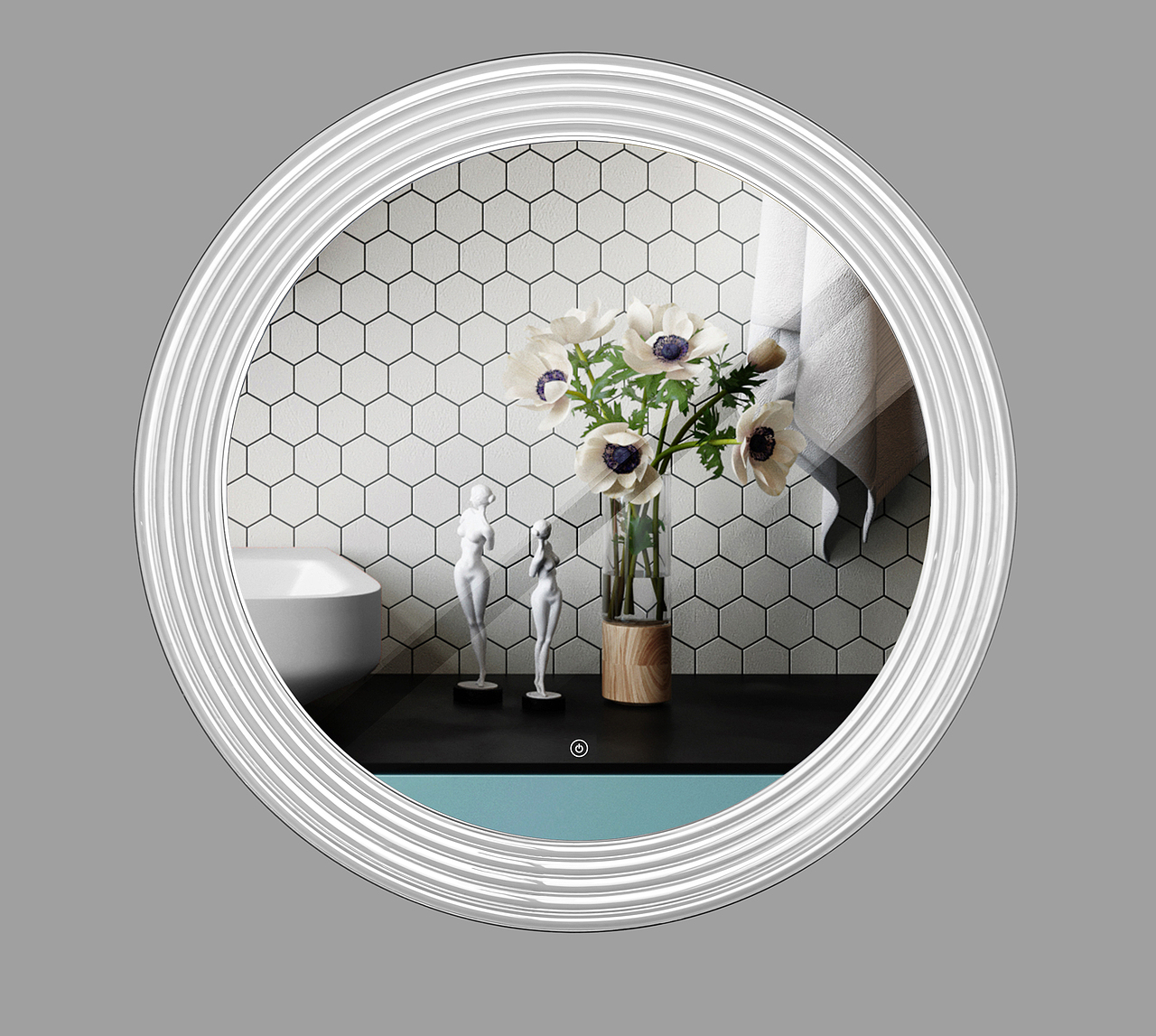 玻璃精工镜框+无极高清镜  内置可调节灯光