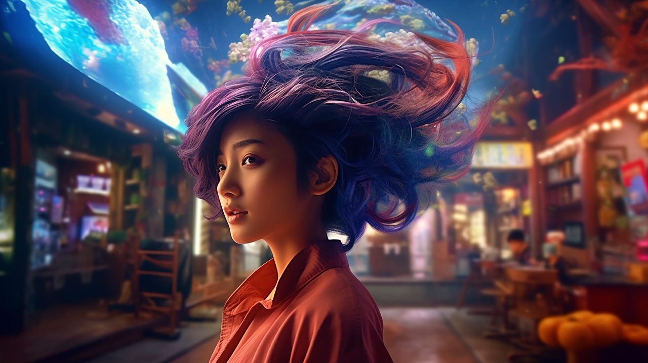 AI摄影——元宇宙发型屋（图ZMzU2NjcyNTEy） - AI作品 - 站酷设计师maxiyue原创素材 - 站酷ZCOOL