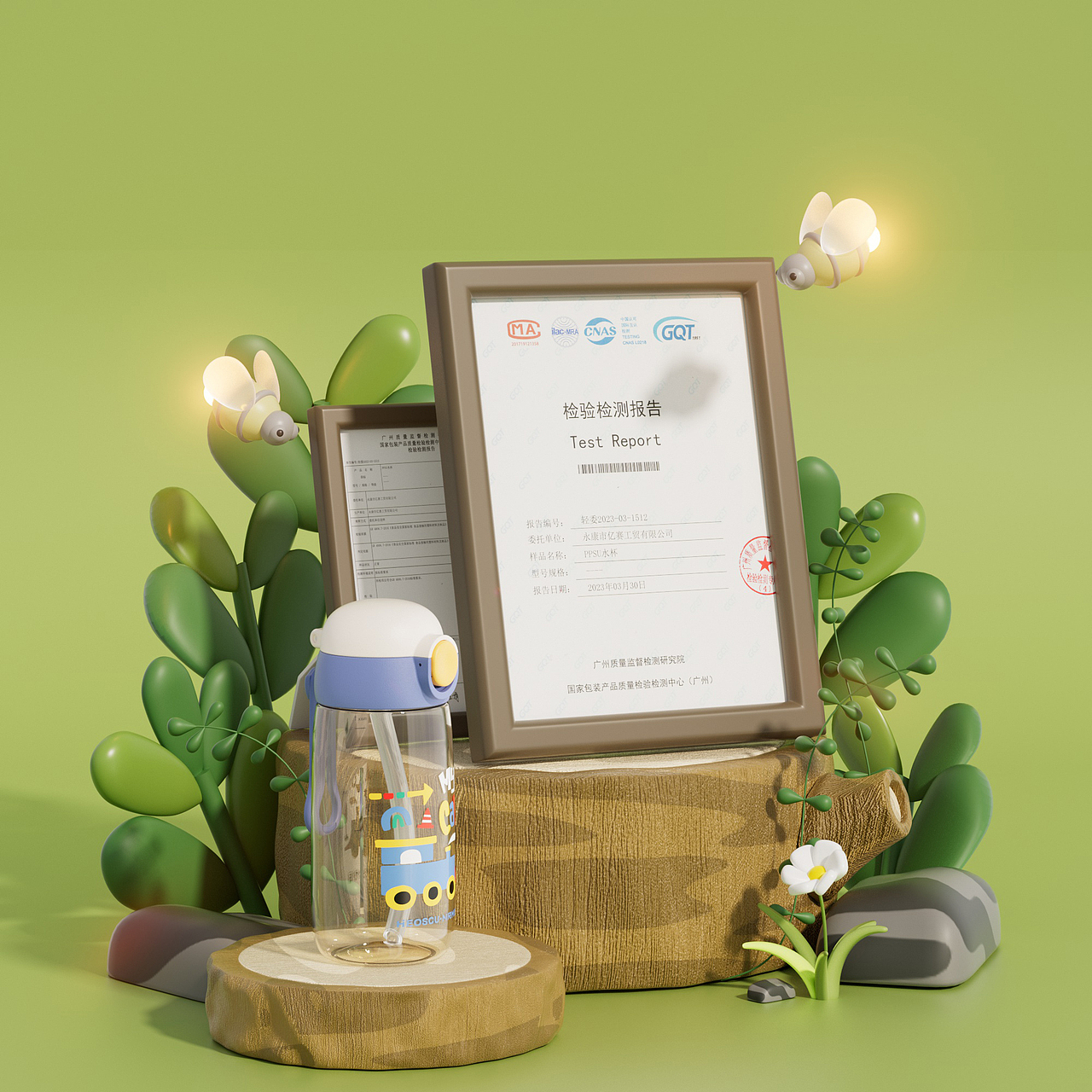 近期水杯详情渲染