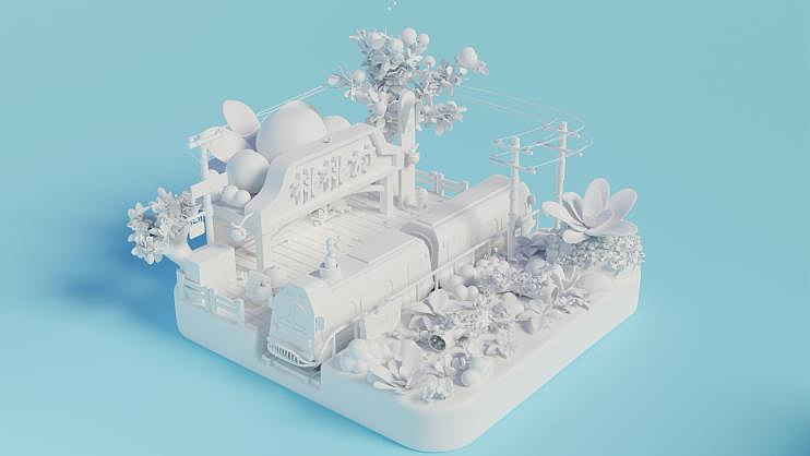 【桃桃村】乡村车站!