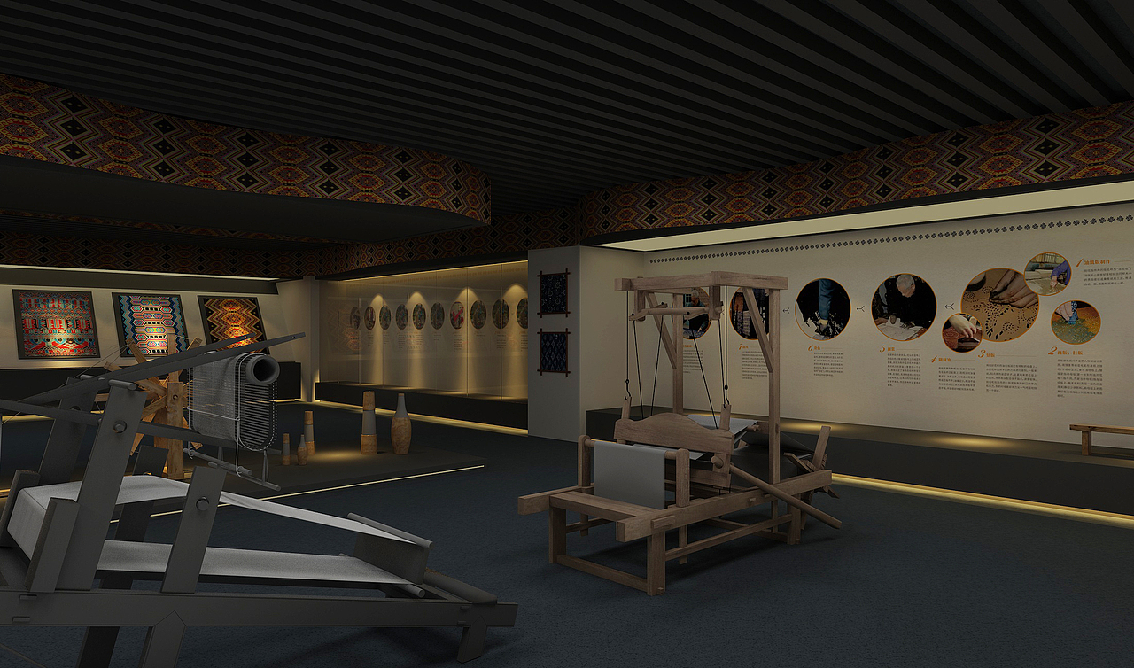 展厅展示博物馆布衣展厅民族展厅（图ZMzQ4OTQwNTA4） - 场景 - 站酷设计师fadahou88原创素材 - 站酷ZCOOL
