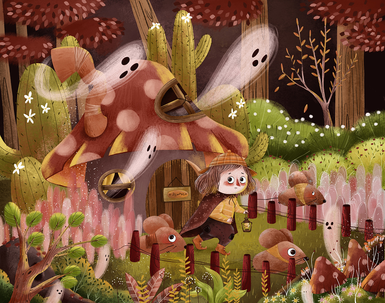 秋季儿童原创插画作品集