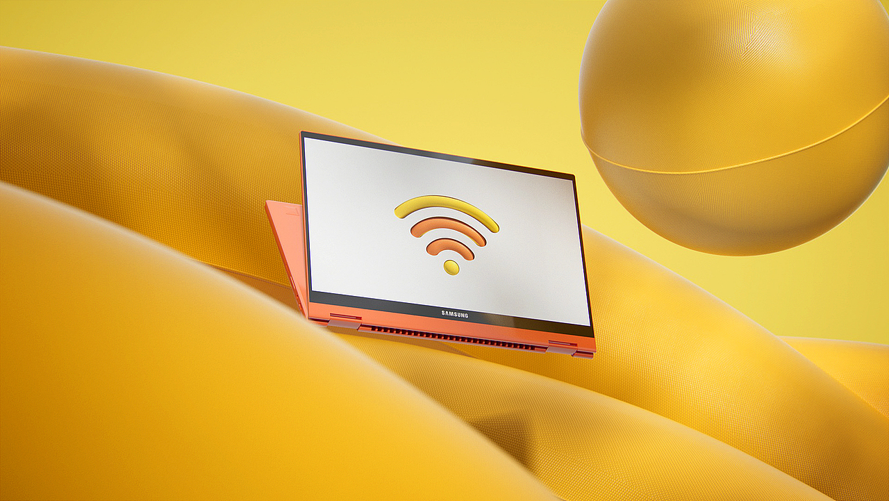 C4D三星笔记本电脑产品动画