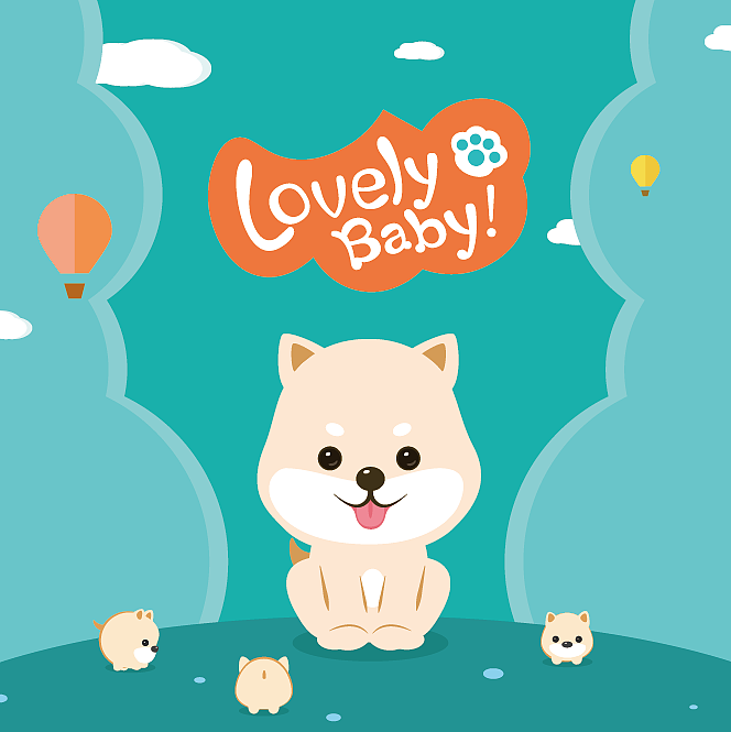 卡通狗宝形象设计