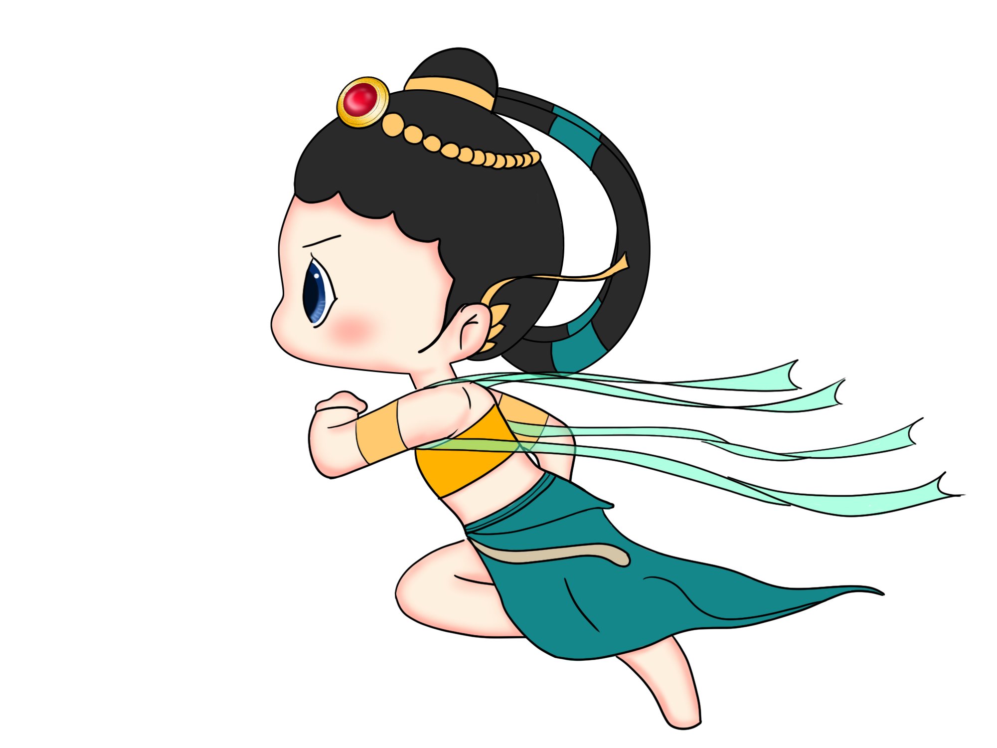 敦煌飞天q版角色