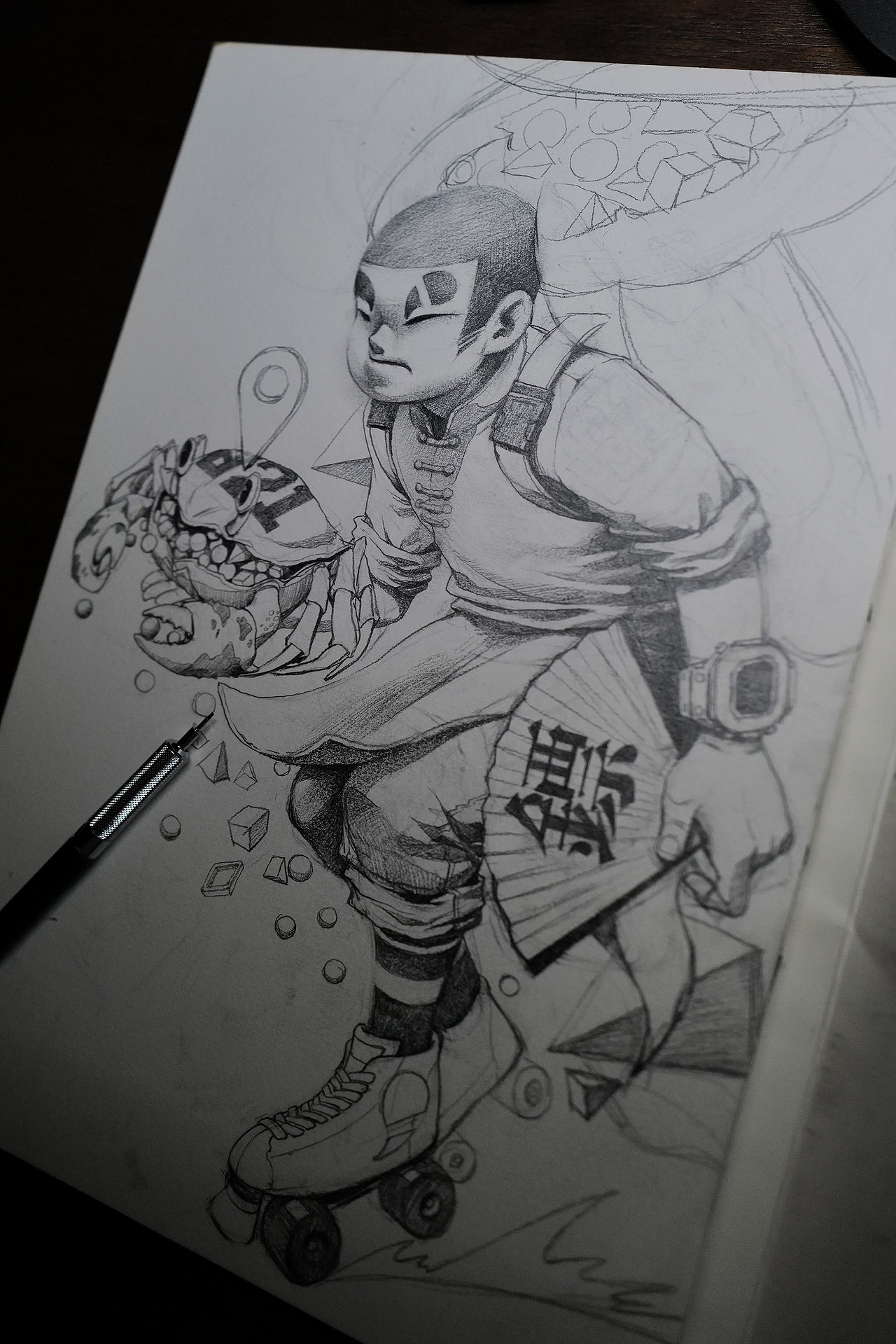 坏眉毛 之 《大保镖》（图ZMjYyMzg3NDY4） - 新锐潮流插画 - 站酷设计师郑昊煜Ati原创素材 - 站酷ZCOOL