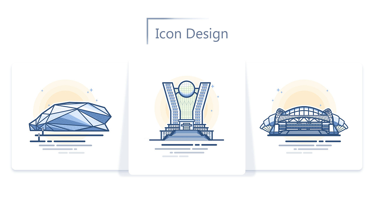 沈阳地标建筑图标插画（图ZOTg2MTY2MjQ=） - 创作习作 - 站酷设计师晔子卢原创素材 - 站酷ZCOOL