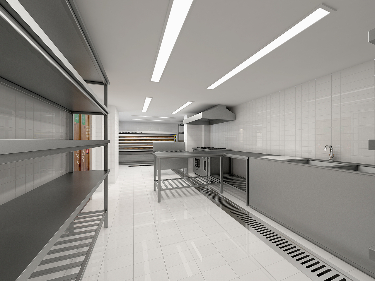 小鱼儿烤鱼中央厨房旗舰店|空间|家装设计|叁陆玖design_原创作品