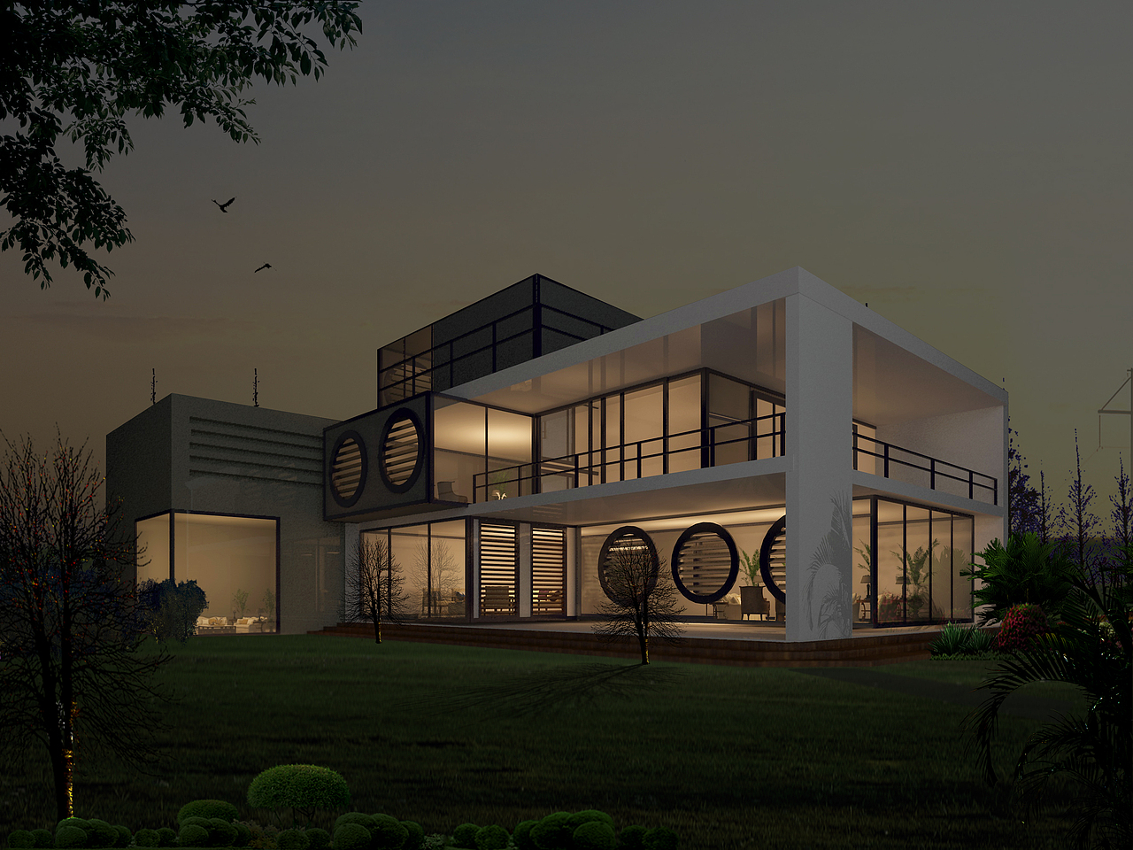 现代私人会所（图ZOTMxODUwNzY=） - 建筑设计 - 站酷设计师Wsgogo原创素材 - 站酷ZCOOL