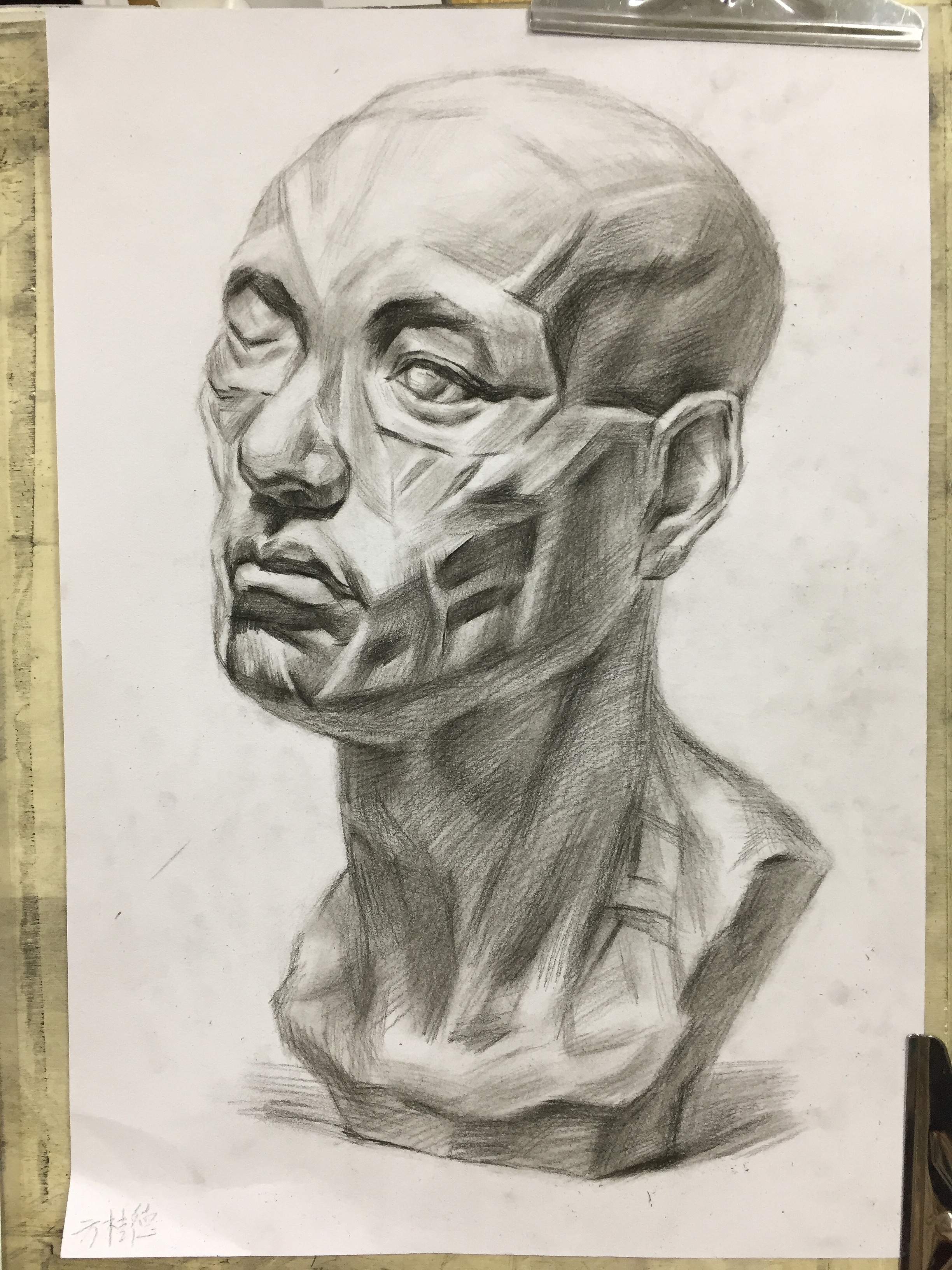 四分之三肌肉头像