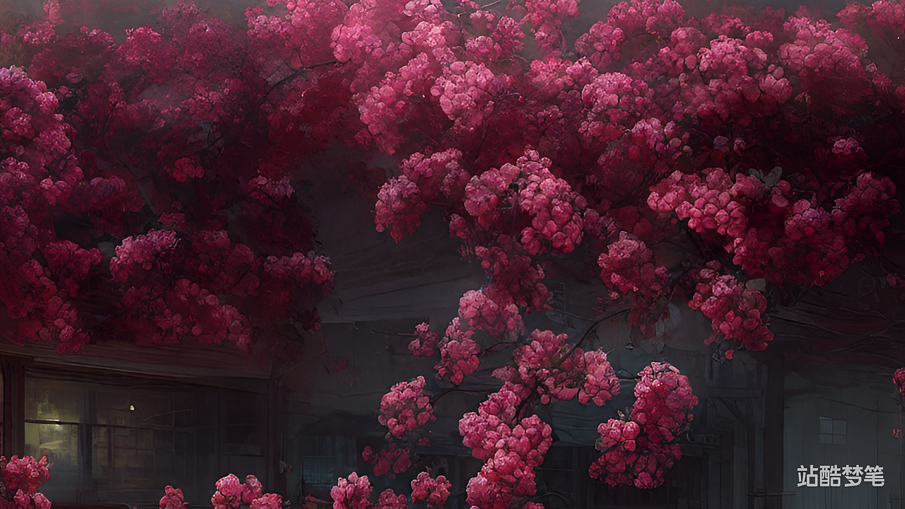 #站酷梦笔#工厂 玫瑰，虚幻引擎,油画,浮世绘,动漫风（图ZMzI2MzY4NzYw） - AI作品 - 站酷设计师Z109518701原创素材 - 站酷ZCOOL