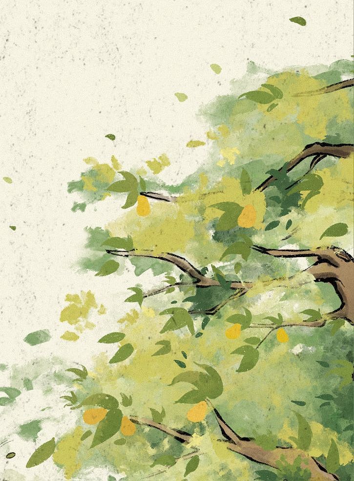 【场景插画】处暑～来一杯梨子水吧（图ZMzQ5MjAyMTY0） - 商业插画 - 站酷设计师虎咖__z原创素材 - 站酷ZCOOL