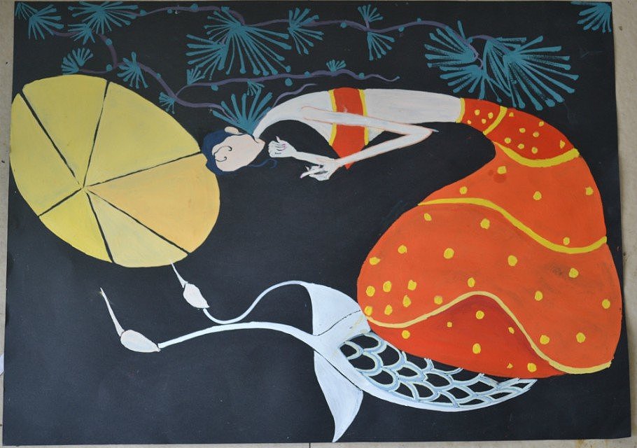 素描、水粉作品,黑白插画,电脑手绘