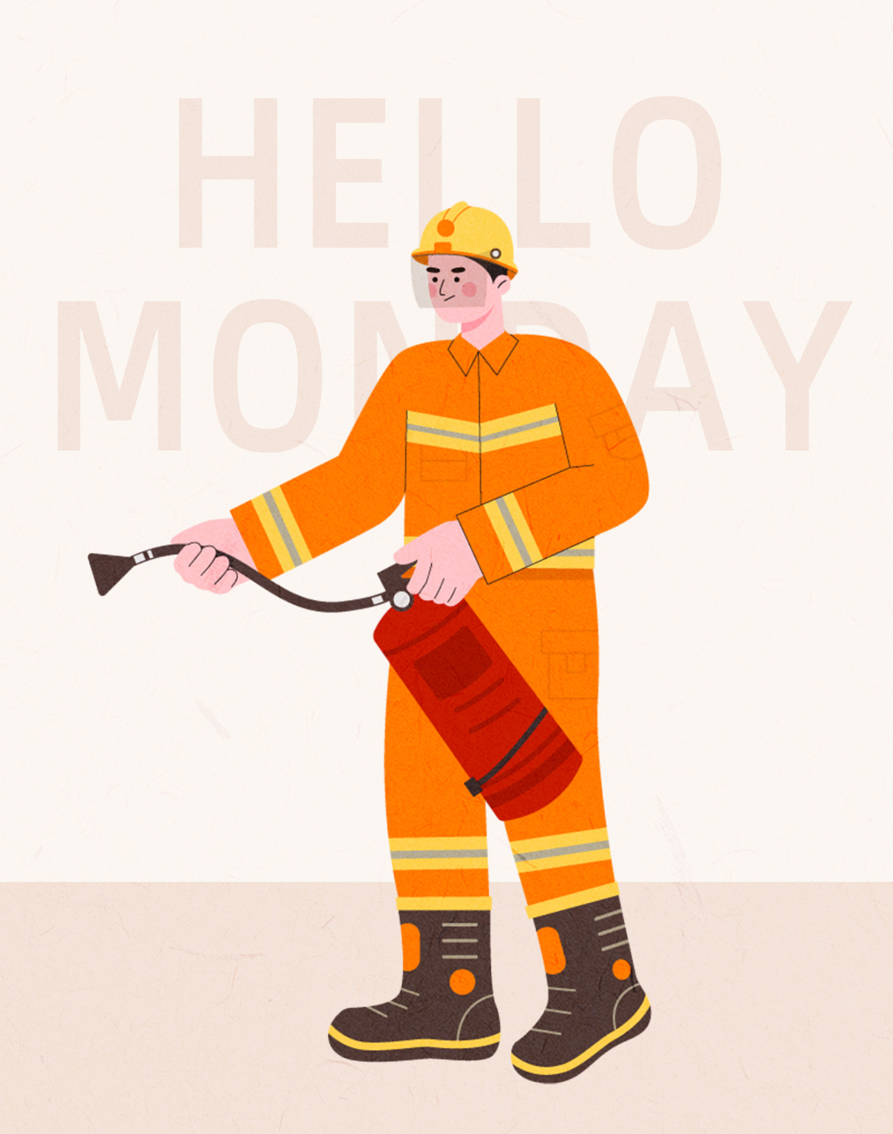 不同职业的扁平插画