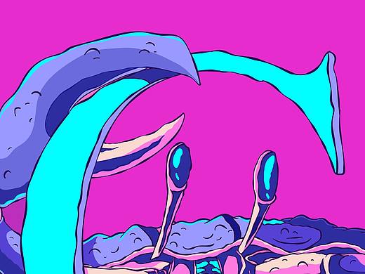 临摹-矢量插画《蟹》