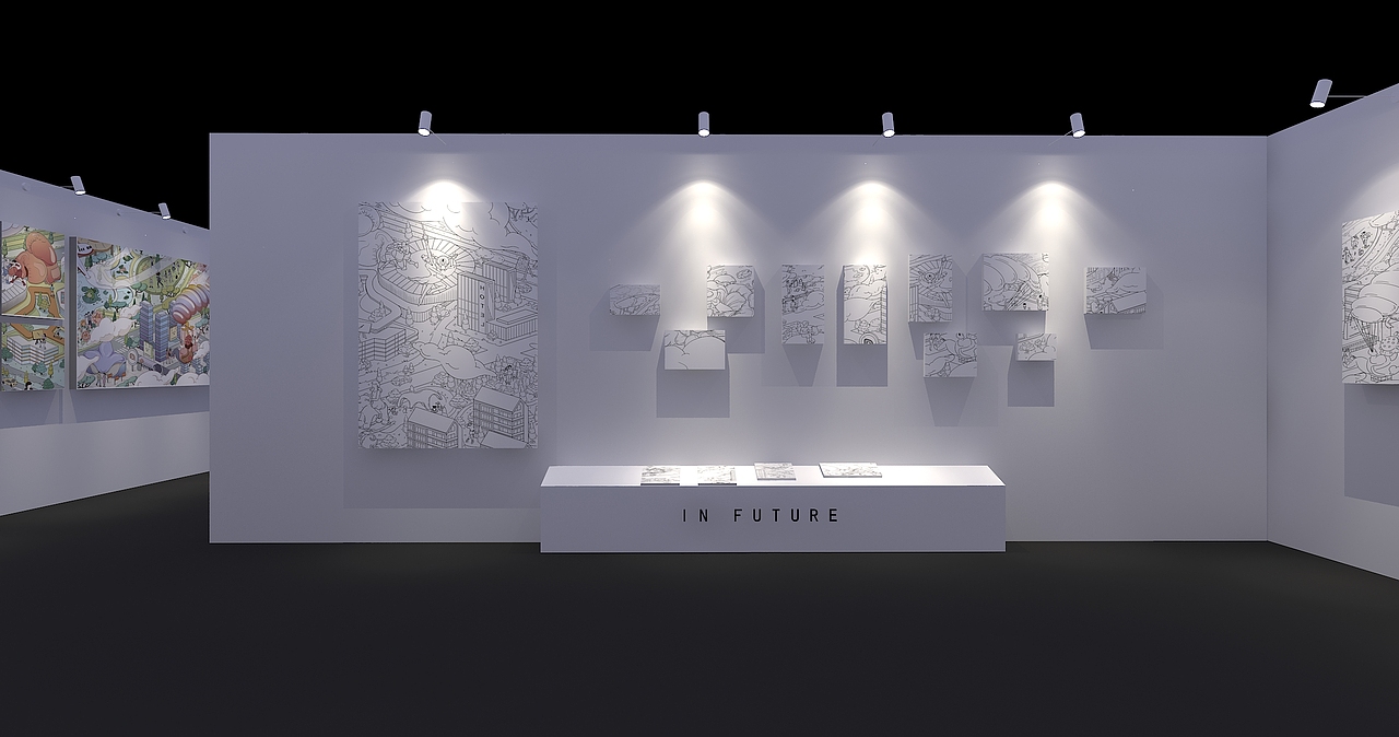 发布会里藏着一个画展（图ZMjU2MzI3MzIw） - 场景 - 站酷设计师小小小云之原创素材 - 站酷ZCOOL