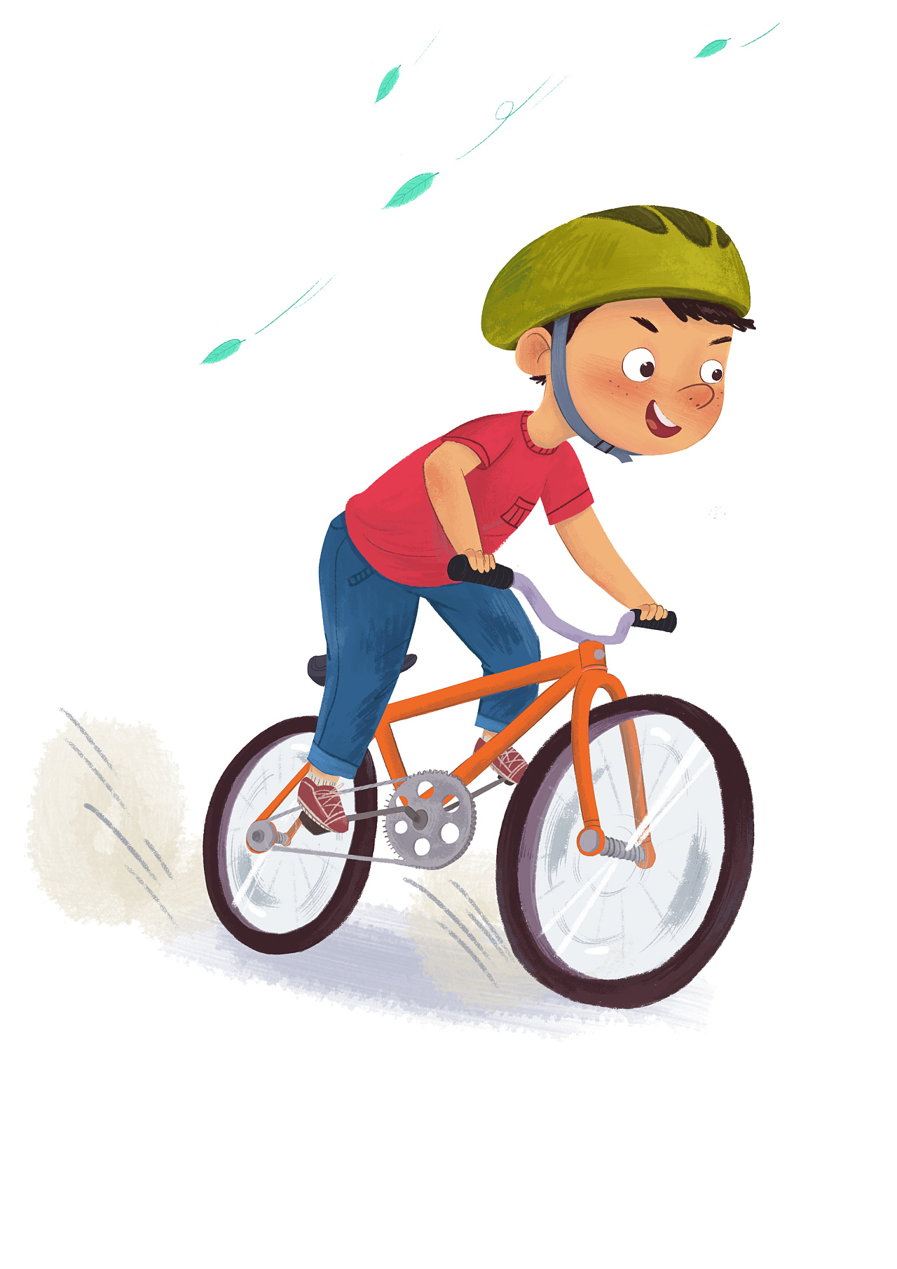 骑自行车|插画|儿童插画|谢西西爱画画 - 原创作品 - 站酷 (ZCOOL)