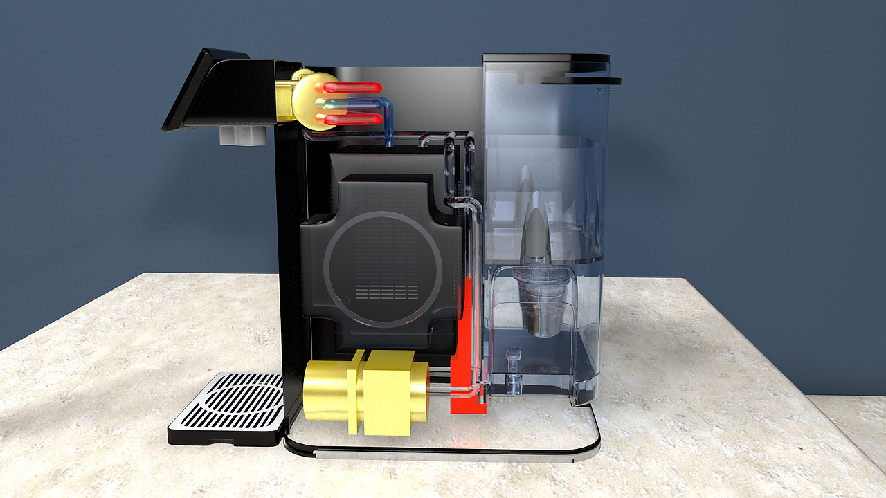 饮水机c4d内部结构