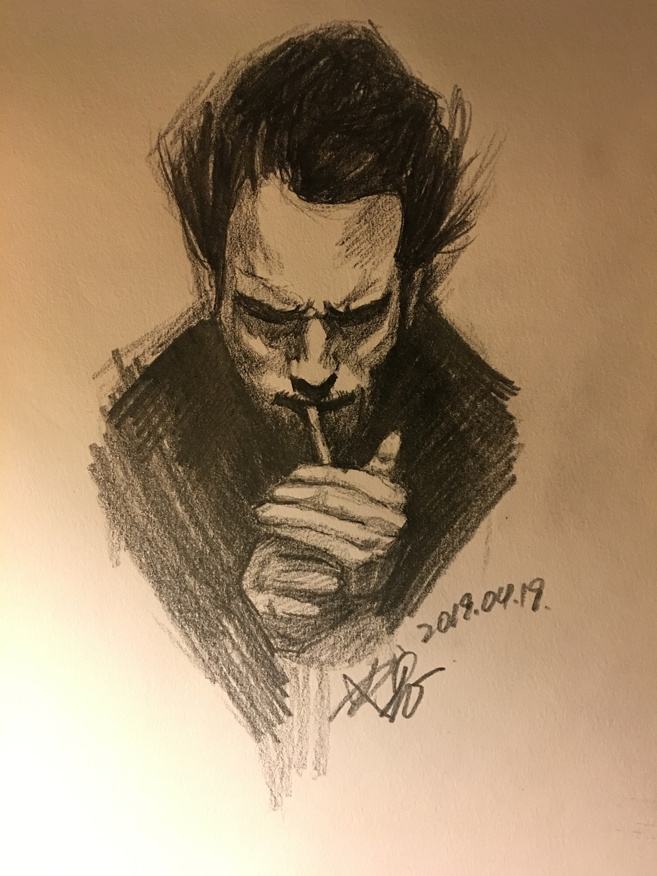 速写-男人|纯艺术|绘画|悟空ada - 临摹作品 - 站酷 (zcool)