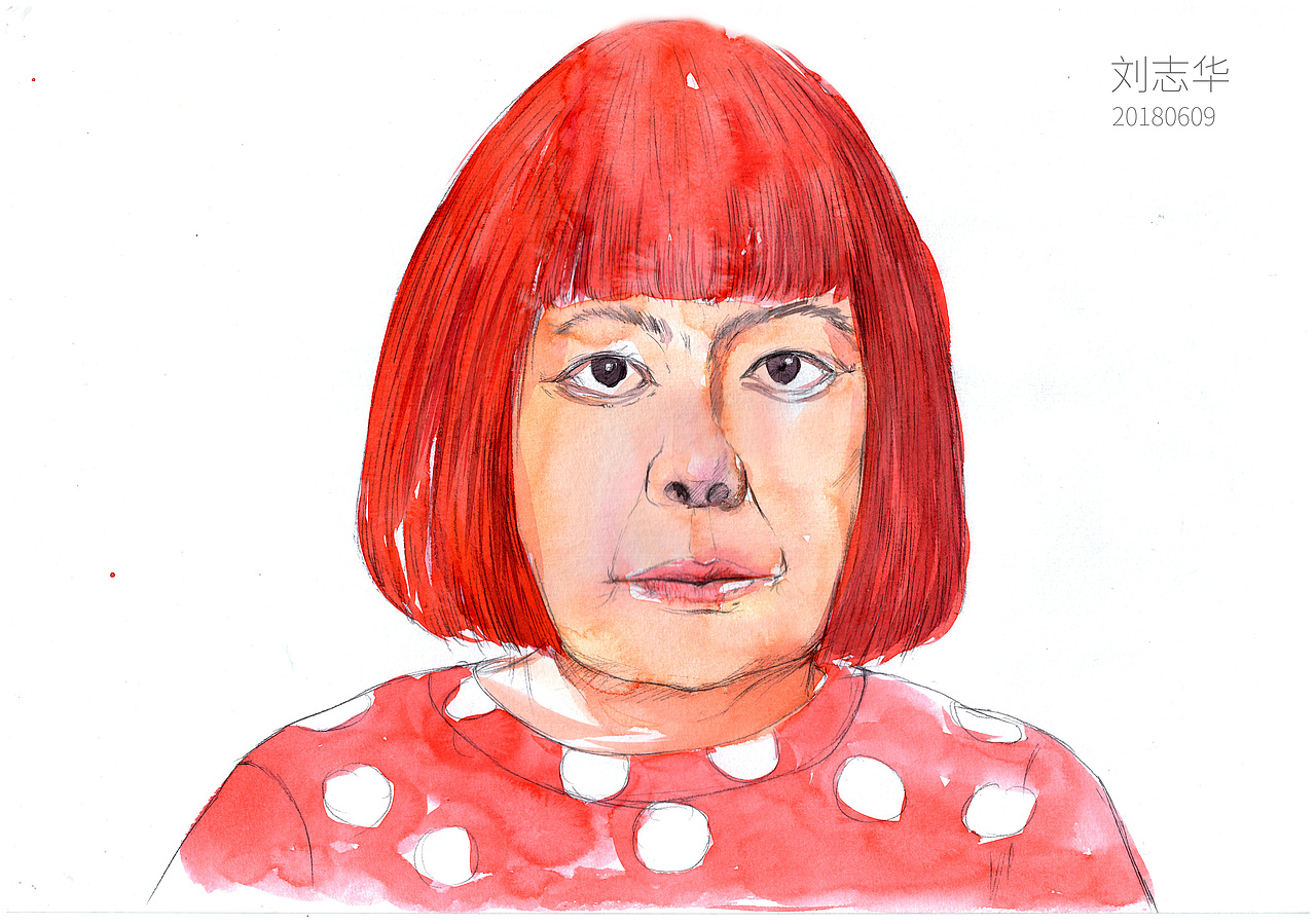 0609 草间弥生(yayoi kusama)(1929-日本) br>"先有圆点,才有挚爱".