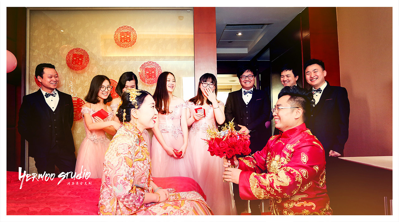 河马婚礼｜新中式婚礼（红色＋金色）