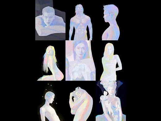 插画合集 人物色彩速涂