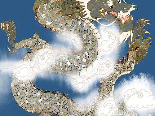 龙腾四海（个人主页-ZNTI3Mzg2MDQ=） - 艺术插画 - 站酷设计师咔噜咔噜cl原创素材 - 站酷ZCOOL