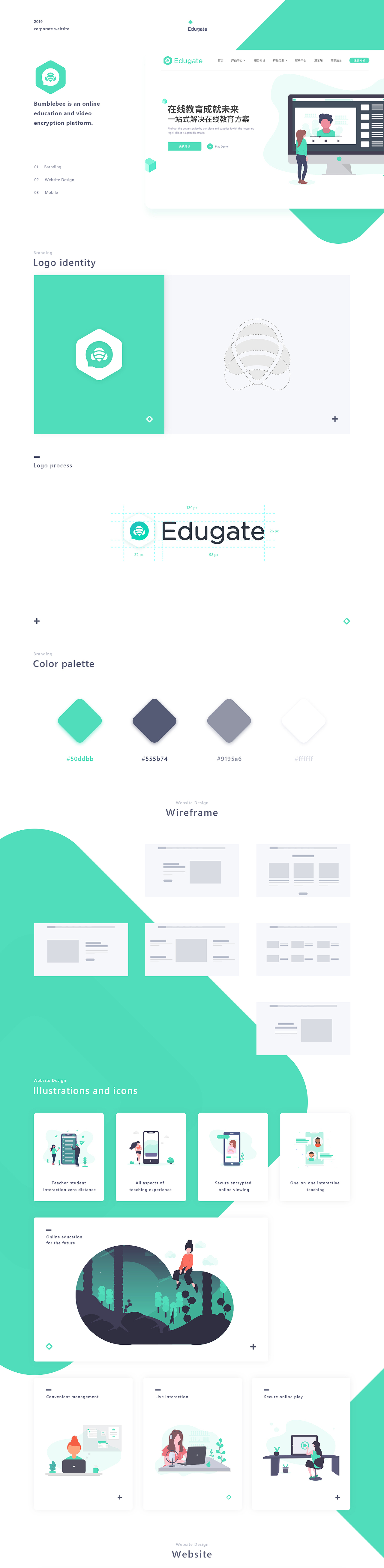 大黄蜂云课堂在线教育官网丨WEB/UI Design