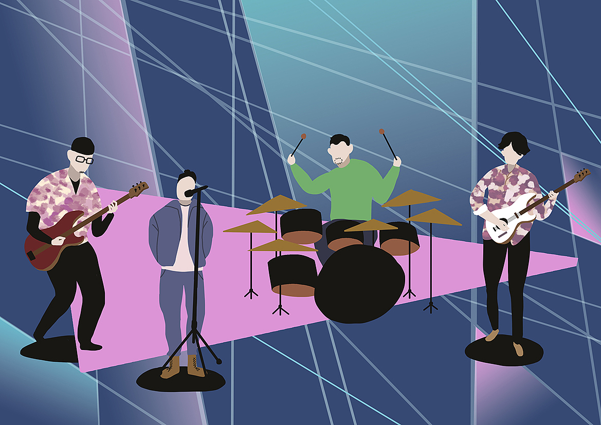 乐队的夏天（图ZMTkyMzI4ODY0） - 商业插画 - 站酷设计师桃三顺原创素材 - 站酷ZCOOL