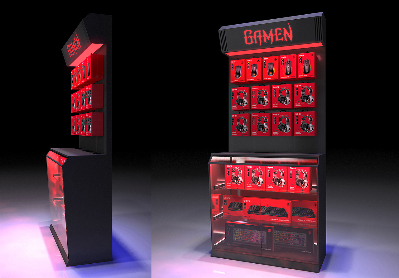 GAMEN展柜概念方案（图ZMjM0NTQwNjA0） - 展陈设计 - 站酷设计师leodmy原创素材 - 站酷ZCOOL