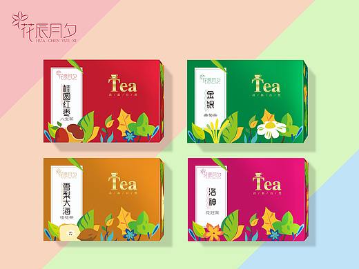 10花辰月夕花茶包装设计