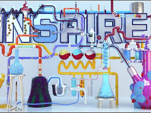 C4D实验室 科学自然发射动画